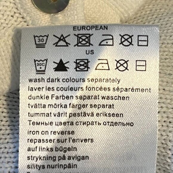 Marble V-Neck Cardigan Soft Preppy Academia Coastal Grandma Chic Boho L - Picture 7 of 7